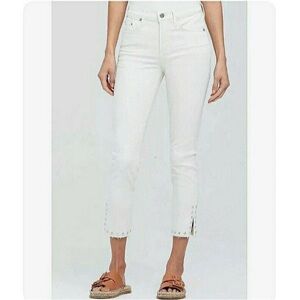 NWT Citizens of Humanity Rocket Crop High Rise Pearl Stud Skinny Jeans, Size 27